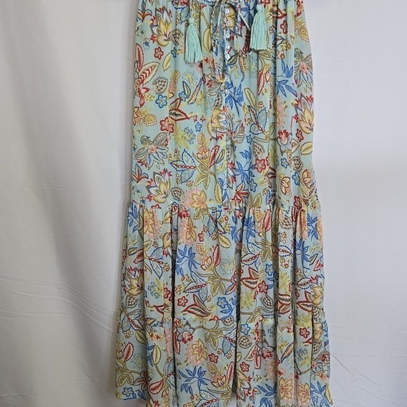 Elan Tiered Floral Dress, Multicolor, Womens Size Small - Picture 3 of 9